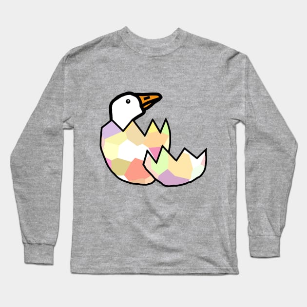 Baby Goose and his Shell Long Sleeve T-Shirt by ellenhenryart